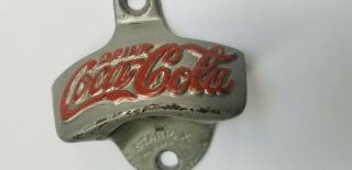 Coca Cola Vintage Bottle Opener Starr X 3 Pat.  Apr 1925 BROWN MFC.  CO N NEWS VA 2