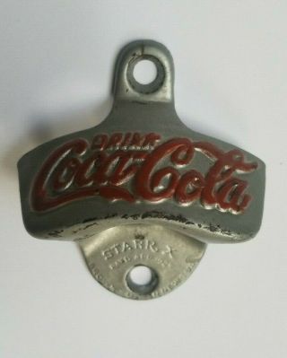 Coca Cola Vintage Bottle Opener Starr X 3 Pat.  Apr 1925 BROWN MFC.  CO N NEWS VA 3