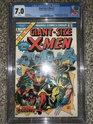 Giant Size X - Men 1 Cgc 7.  0 First Appearance Of Storm,  Night Crawler And Colossus