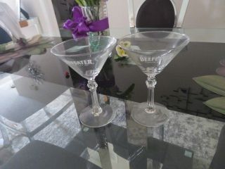 Beefeater London Dry Gin Martini Glasses Set 2