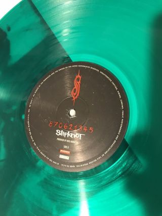 SLIPKNOT 870621345 LP GREEN VINYL.  NM/M With T - Shirt And Insert 1999 Roadrunner 4
