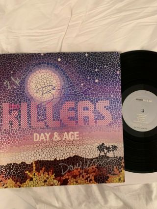 The Killers Signed Day And Age Vinyl 12 " Record Brandon Flowers,  Dave & Ronnie