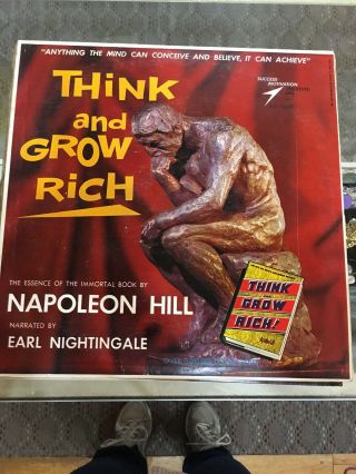 Think and Grow Rich LP NM SMI - 1313 1960 Napoleon Hill / Earl Nightingale Rare 2