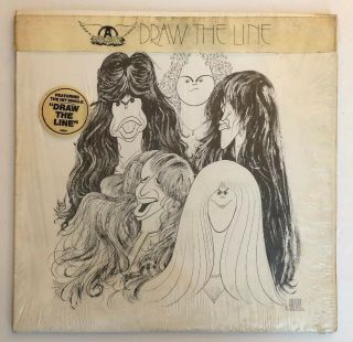 Aerosmith - Draw The Line - 1977 US 1st Press (NM -) In Shrink w/ Hype Sticker 2
