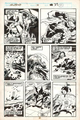 John Buscema Wolverine 14 P27 Comic Art Bill Sienkiewicz