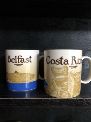 Starbucks International Mug Set: Belfast & Costa Rica