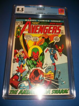 Avengers 96 Neal Adams Key Cgc 8.  5 Vf,  Captain Marvel Kree Skrull War 1st Pr