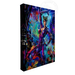 Blend Cota Catwoman 11 X 14 Gallery Wrapped Canvas Dc Art