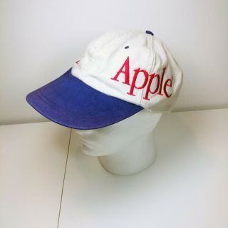 Vintage Apple Computers Hat Cap Logo Steve Jobs 90s Macintosh Mac very RARE 2