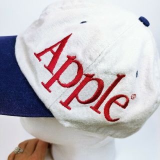 Vintage Apple Computers Hat Cap Logo Steve Jobs 90s Macintosh Mac very RARE 8