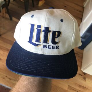 Vintage Miller Lite 90s Hat Cap Snapback