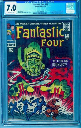 FANTASTIC FOUR 49 CGC 7.  0 1ST GALACTUS 2ND SILVER SURFER AS GOOD AS ANY 8.  0 2