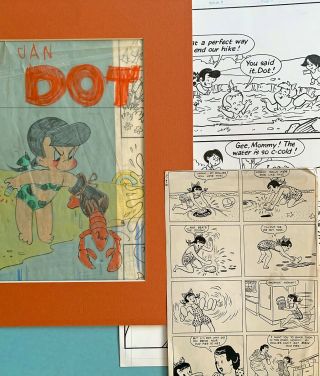 Harvey Archives: Little Dot Concept,  Harvey Stars Page,  Early Dot Paper Proof
