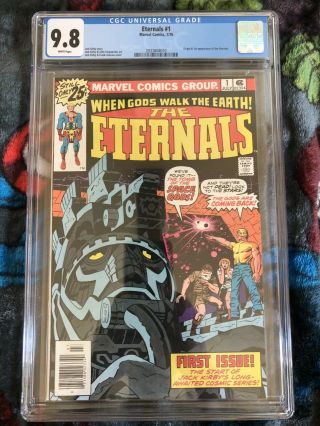 Eternals 1 Cgc 9.  8 Marvel Comics Origin & 1st Appearance Jack Kirby Movie Wp