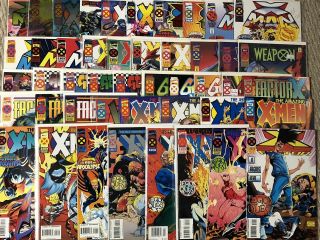 Huge Full Set Age Of Apocalypse (46 Comics) Uncanny X - Men Newsstand 1 - 4 Alpha 1