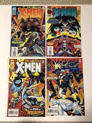 HUGE FULL SET AGE of APOCALYPSE (46 comics) Uncanny X - Men NEWSSTAND 1 - 4 ALPHA 1 5
