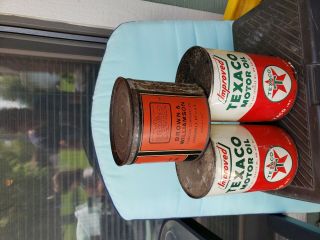 Antique Texico Oil Cans 2