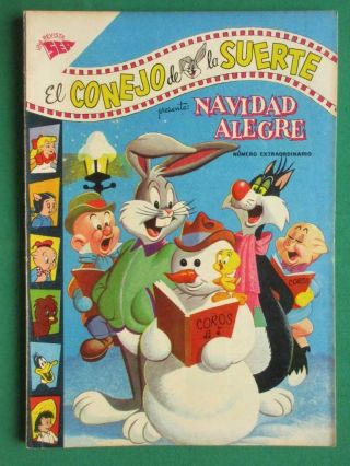 1959 Bugs Bunny Christmas Annual 80 Pages El Conejo De La Suerte Mexican Comic