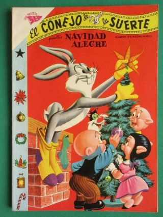 1958 Bugs Bunny Christmas Annual 80 Pages El Conejo De La Suerte Mexican Comic