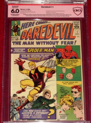 Cbcs Verified Daredevil Issue 1 (1964) Signed By Stan Lee 1st App.  Of Daredevil