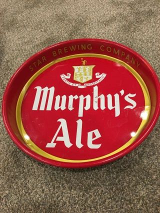 Vintage Murphy’s Ale 13” Beer Tray; Star Brewing,  Boston Ma