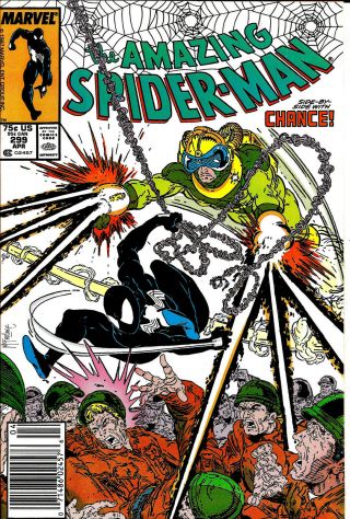 Spider - Man 299 First Brief Venom Appearance 1988 Vf/nm