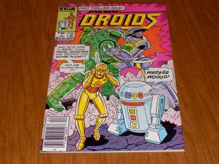 Droids 1 (1986) Rare Newsstand Edition - John Romita Cover - - C3po