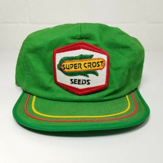 Vintage Crost Seeds Snapback Trucker Hat Cap - Usa Kap King