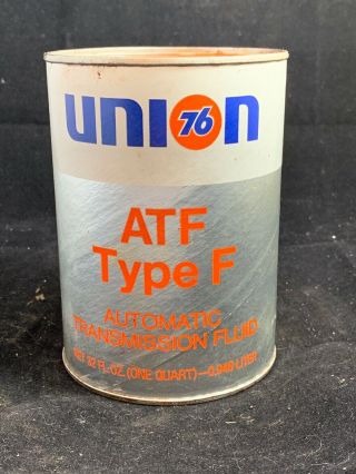Union 76 Atf Type F Automatic Transmission Fluid Quart Oil Can