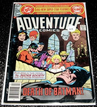 Adventure Comics 462a (4.  0) Death Of Batman Earth 2 - Dc Comics