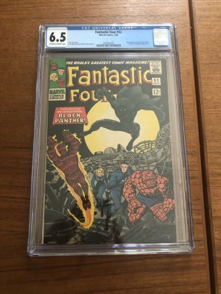 Fantastic Four 52 Cgc 6.  5 First Black Panther
