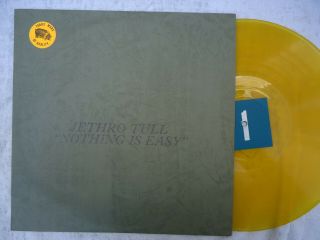 Jethro Tull Lp Nothing Is Easy Tmoq Yellow Vinyl Stamped Fab Cover Pig Sticker
