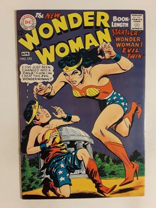 Wonder Woman 175 (vf - 7.  5) 1968 " Wonder Woman 