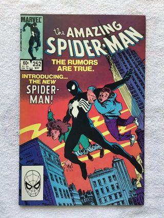 The Spider - Man 252 (may 1984,  Marvel) 1st App Of Black Costume
