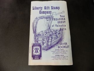 Liberty Gift Stamp Company Trading Stamps Full Book Advertising Adv Ad Ca Il Ny