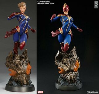 Sideshow Captain Marvel Premium Format Figure Exclusive 1:4 Scale Ms Avengers