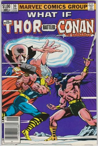 What If 39 Vf,  8.  5 Bronze Age Thor Battled Conan The Barbarian