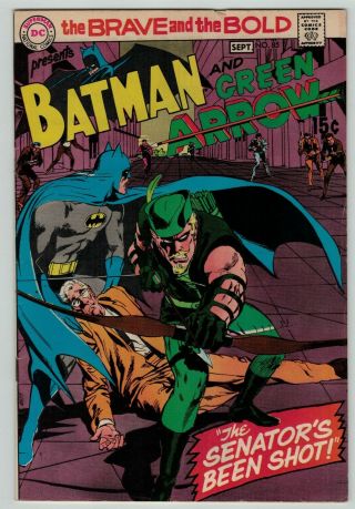 Brave And The Bold 85 Fine - Fn Sharp Dc Silver 1969 Batman Green Arrow Adams