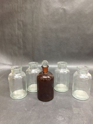 Vintage T.  C.  W.  And Co Apothecary Bottles 8 And 11