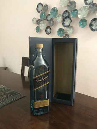 Johnnie Walker Blue Label Box W/ Empty Bottle 750 Ml