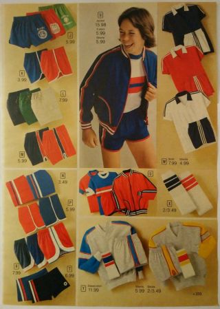 1981 Vintage Paper Print Ad Fashion Jacket T - Shirt Shorts Socks Briefs Underwear