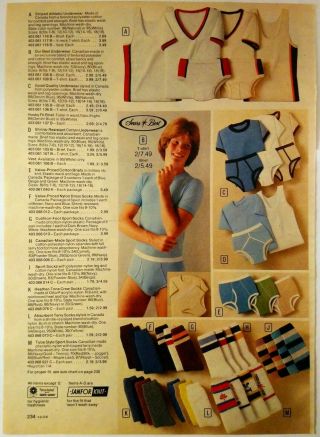 1981 Vintage PAPER PRINT AD fashion jacket t - shirt shorts socks briefs underwear 2