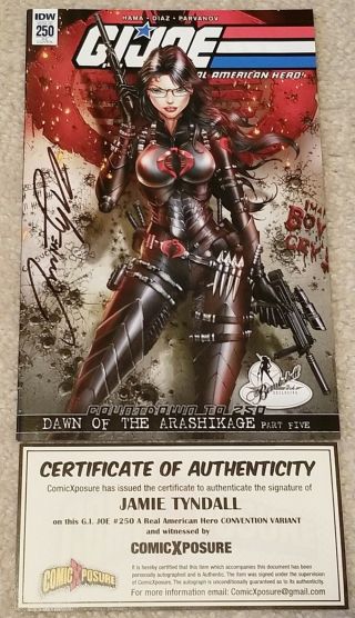 G.  I.  Joe 250 Jamie Tyndall Signed Baroness Convention Excl Variant 800 Pt