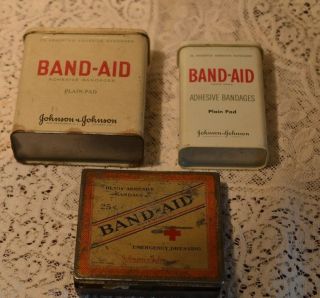 Vintage Johnson And Johnson Products - Band - Aid Emergency Dressing 1926 -