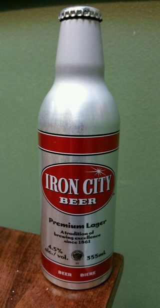 Iron City Biere Export Canada Beer Aluminum Bottle 12oz Pittsburgh Pennsylvania
