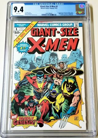 Giant - Size X - Men 1 Cgc 9.  4 White Pages 1st X - Men 2nd Full Wolverine 1975