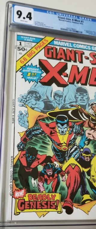 GIANT - SIZE X - MEN 1 CGC 9.  4 WHITE pages 1ST X - MEN 2ND FULL WOLVERINE 1975 4