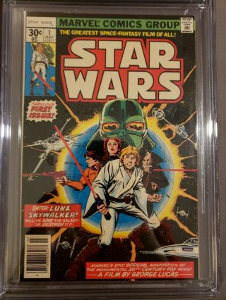 Marvel Comics Star Wars 1 CGC 8.  0 1977 Off White Pages Palmer,  Chaykin cover wor 2