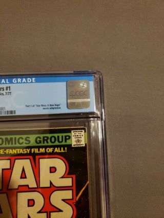 Marvel Comics Star Wars 1 CGC 8.  0 1977 Off White Pages Palmer,  Chaykin cover wor 4