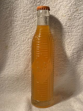 Full 7oz Orange Crush Embossed Soda Bottle Richmond,  Va